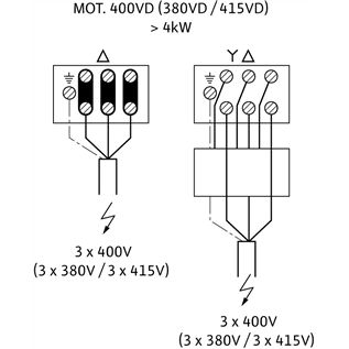 Схема подключения насоса Wilo Multivert MVI 9503/2-3/16/E/3-400-50-2